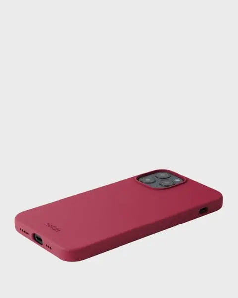 Holdit Telefonskal Silicone iPhone 12/12 Pro - Röd - Travels And Bags