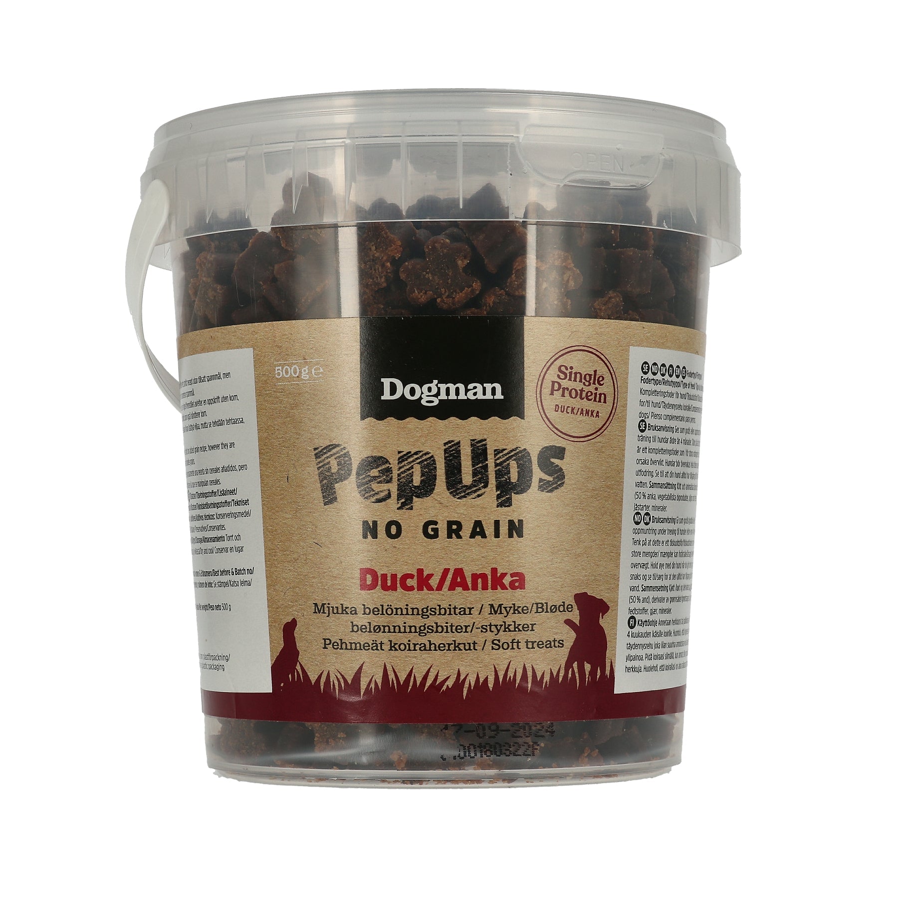 Dogman Pep Ups No Grain Anka Hundgodis 500g