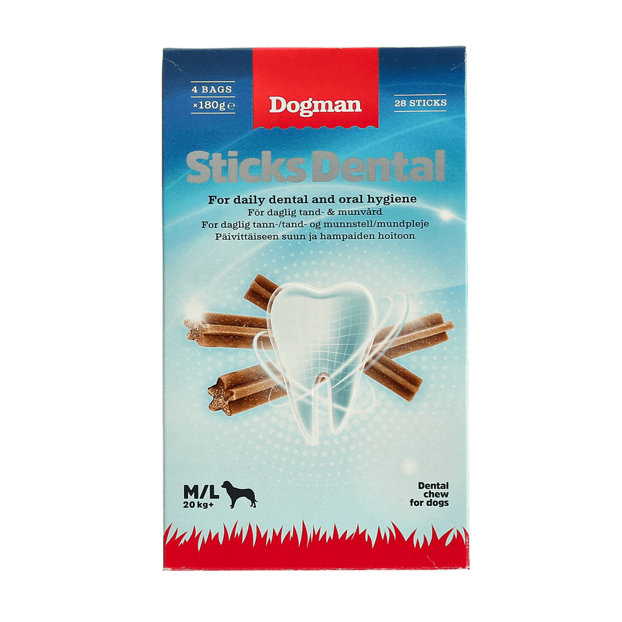 Dogman Sticks Dental Box M/l 28st