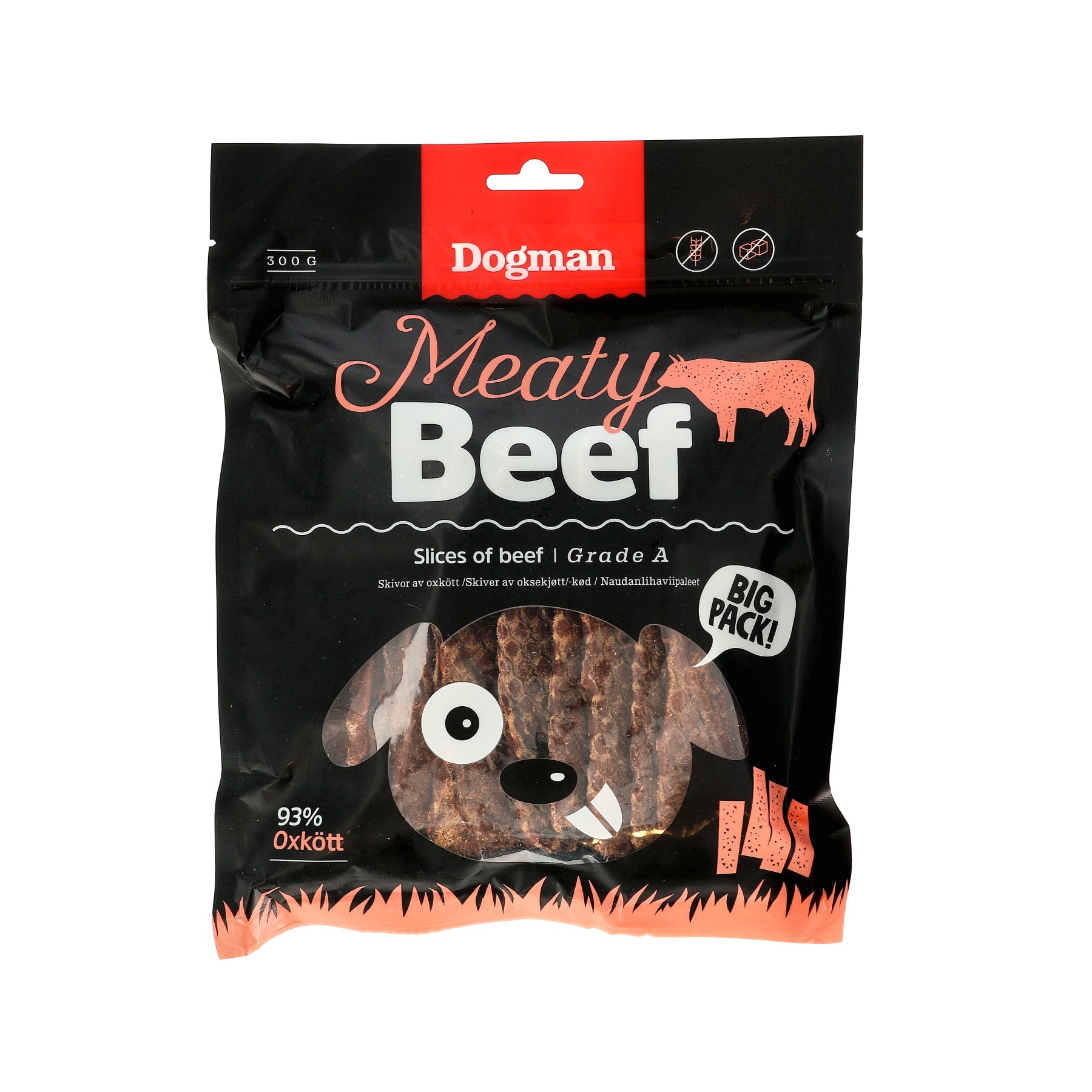 Dogman Meaty Slices Of Beef Hundgodis 300g
