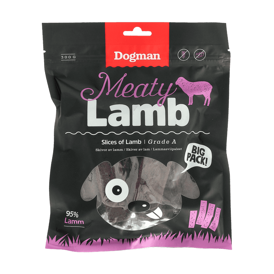 Dogman Meaty Slices Of Lamb Hundgodis 300g