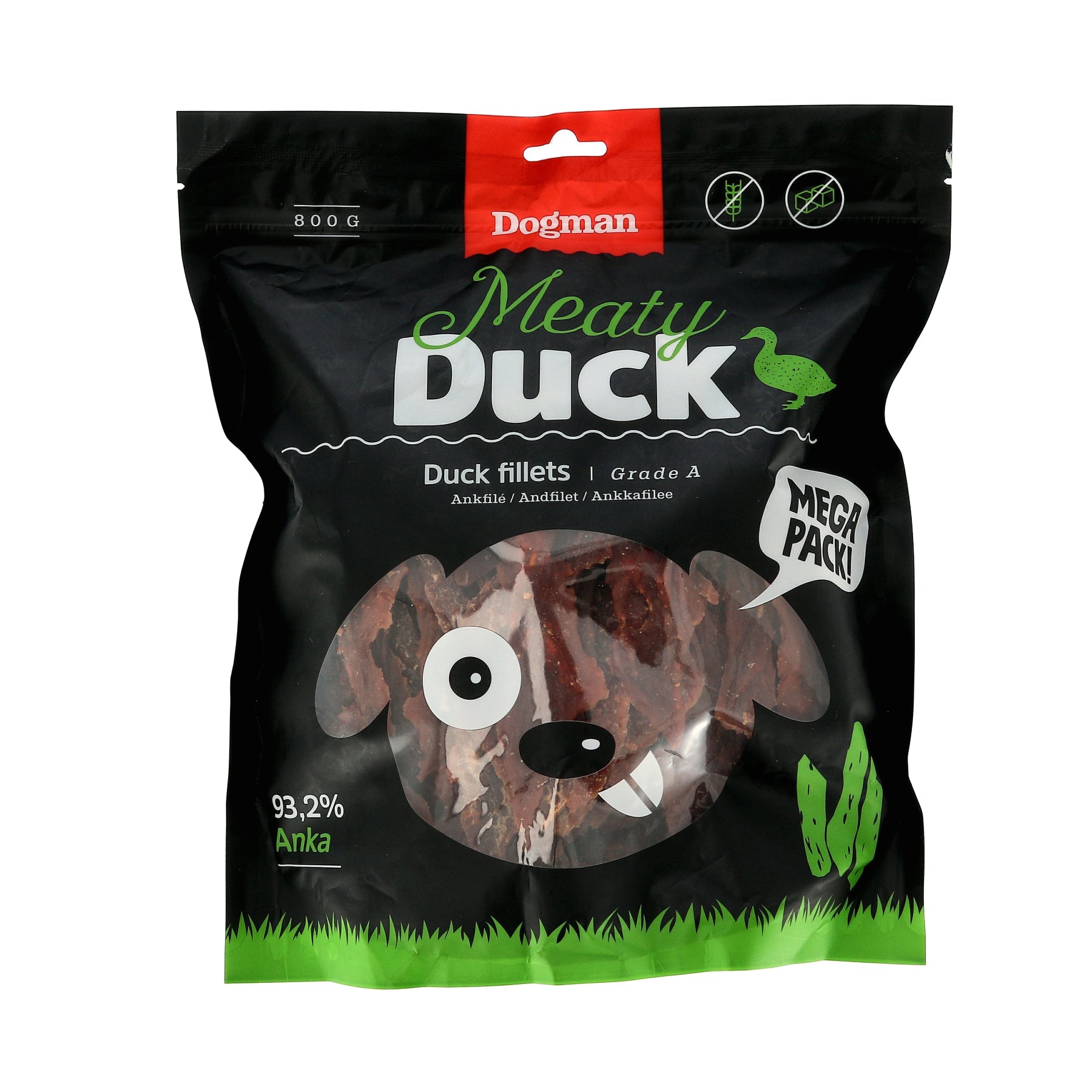 Dogman Meaty Duck Fillets Hundgodis 800g