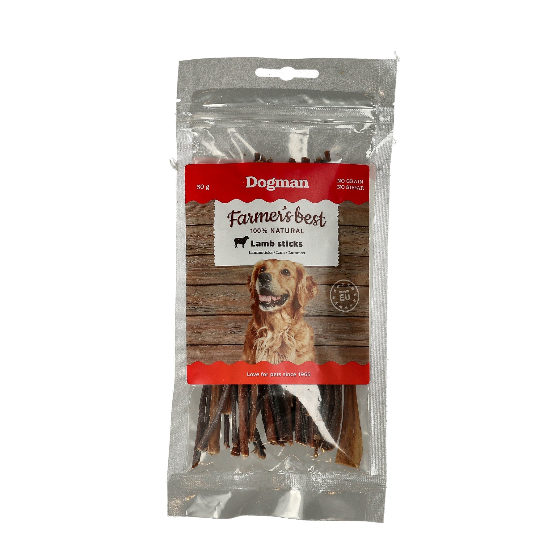 Dogman Lamb Sticks 50g