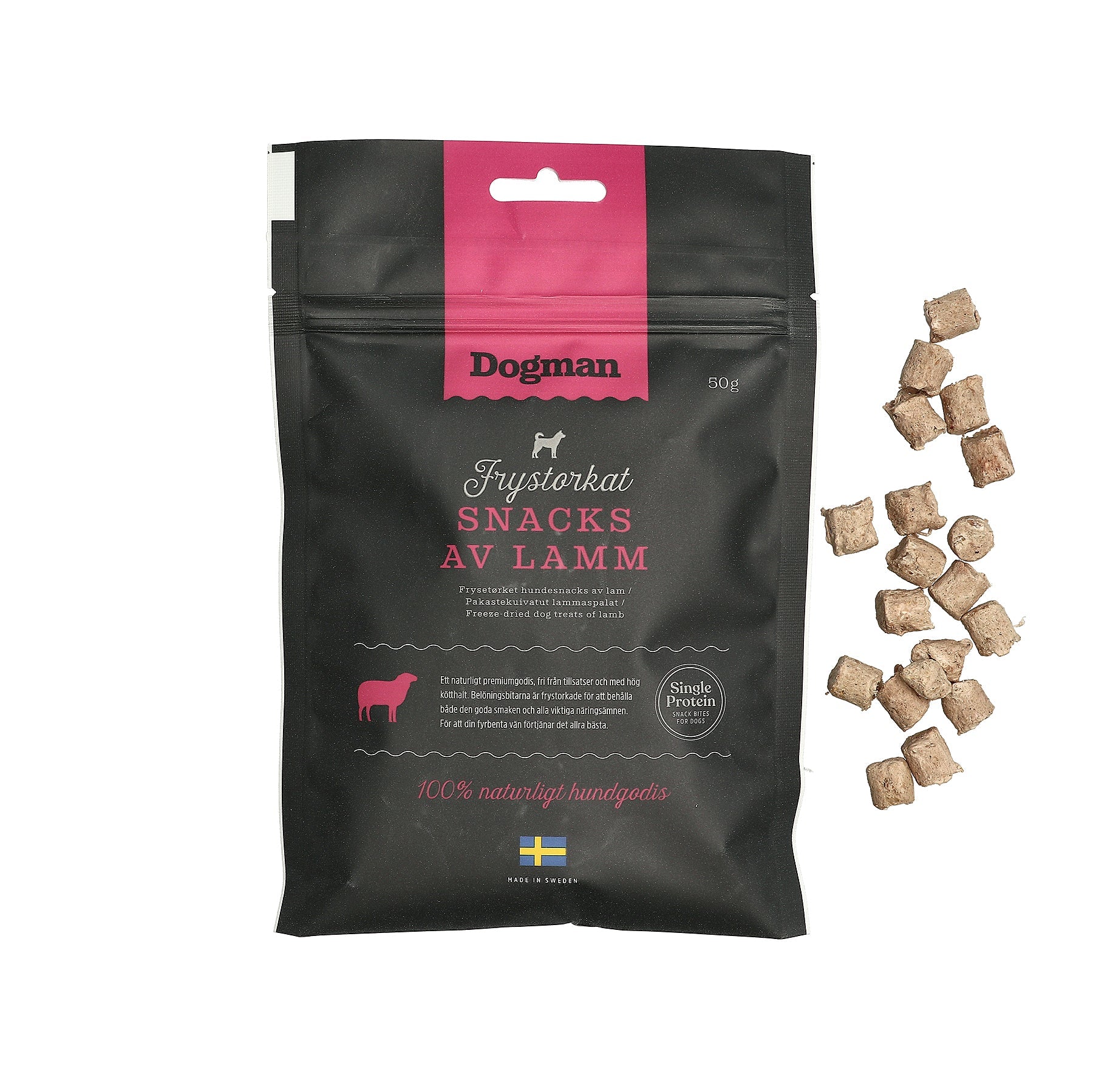 Dogman Frystorkat Snacks Av La 50g