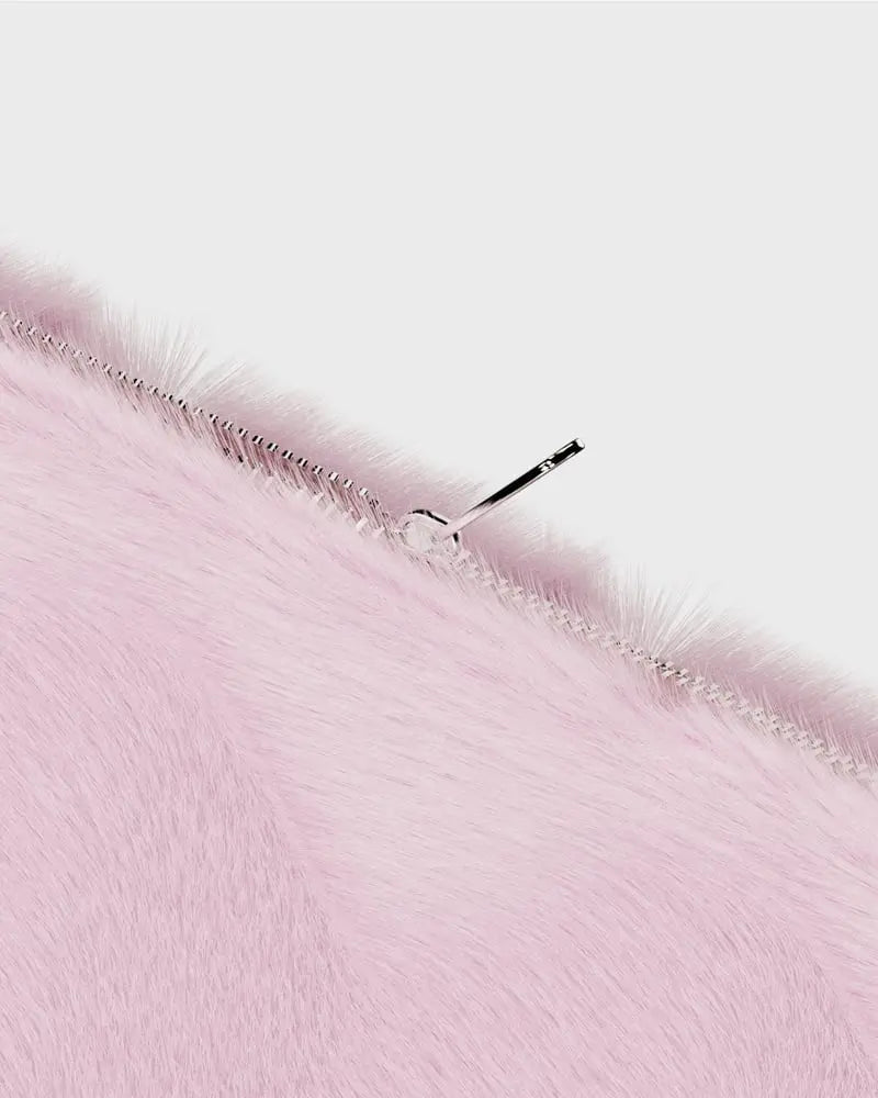 Holdit Faux Fur Datorfodral 14" - Rosa - Travels And Bags