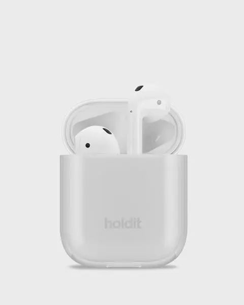 Holdit Airpodsfodral Seethru AirPods 1&2 - Vit - Travels And Bags