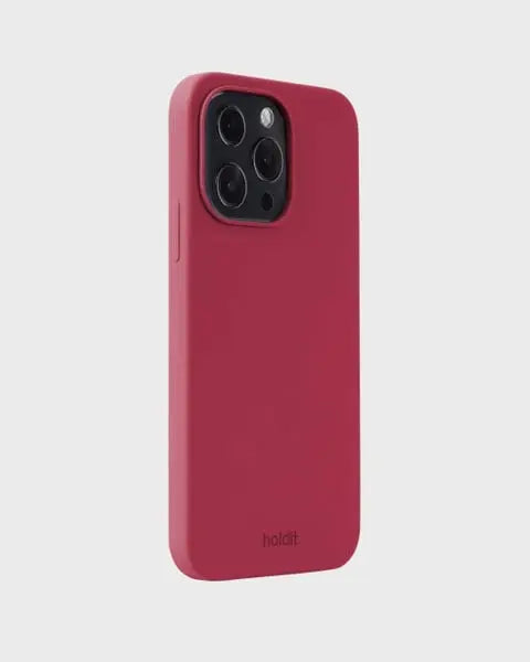 Holdit Telefonskal Silicone iPhone 13 Pro - Röd - Travels And Bags