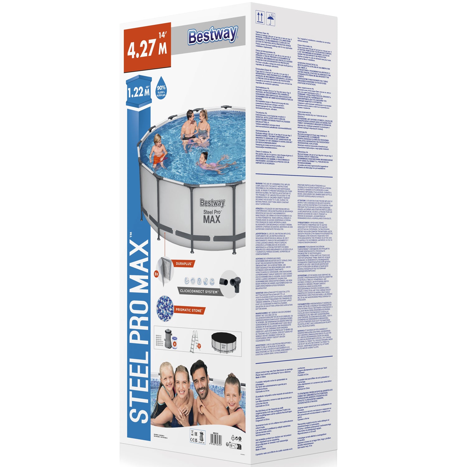 Bestway Steel Pro Max Pool 4,27 x 1,22m ClickConnect