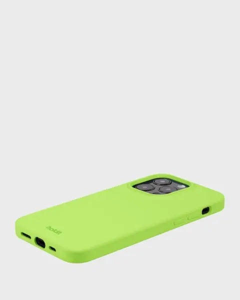 Holdit Telefonskal Silicone iPhone 14 Pro Max - Limegrön - Travels And Bags