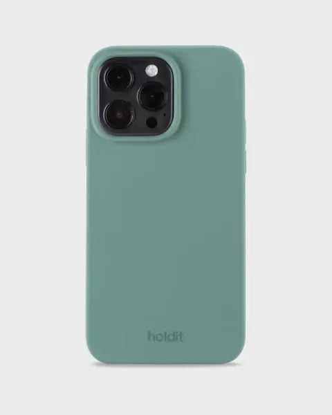 Holdit Telefonskal Silicone iPhone 14 Pro Max - Grön - Travels And Bags