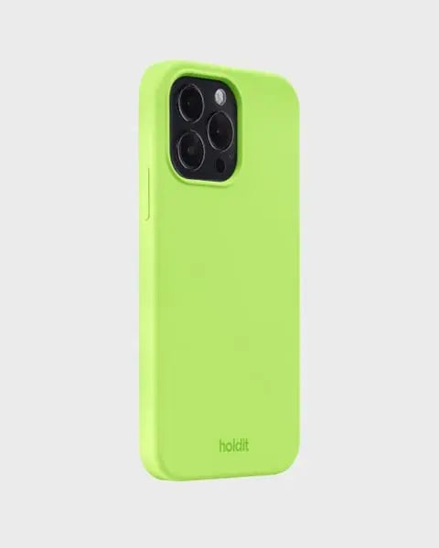 Holdit Telefonskal Silicone iPhone 14 Pro Max - Limegrön - Travels And Bags