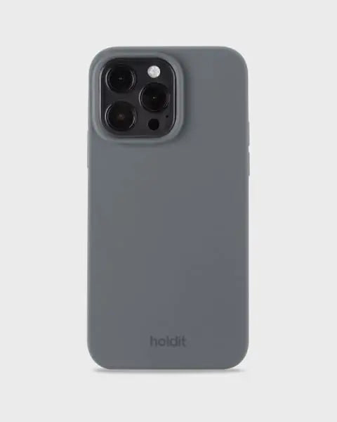 Holdit Telefonskal Silicone iPhone 14 Pro Max - Grå - Travels And Bags