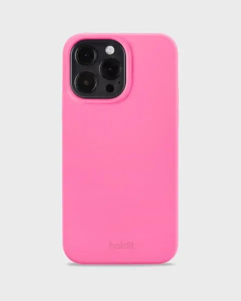 Holdit Telefonskal Silicone iPhone 14 Pro Max - Rosa - Travels And Bags