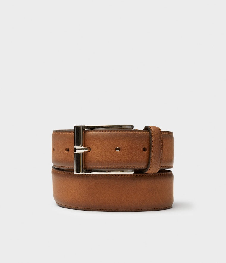 Saddler Trama Läderbälte - Brun - Travels And Bags