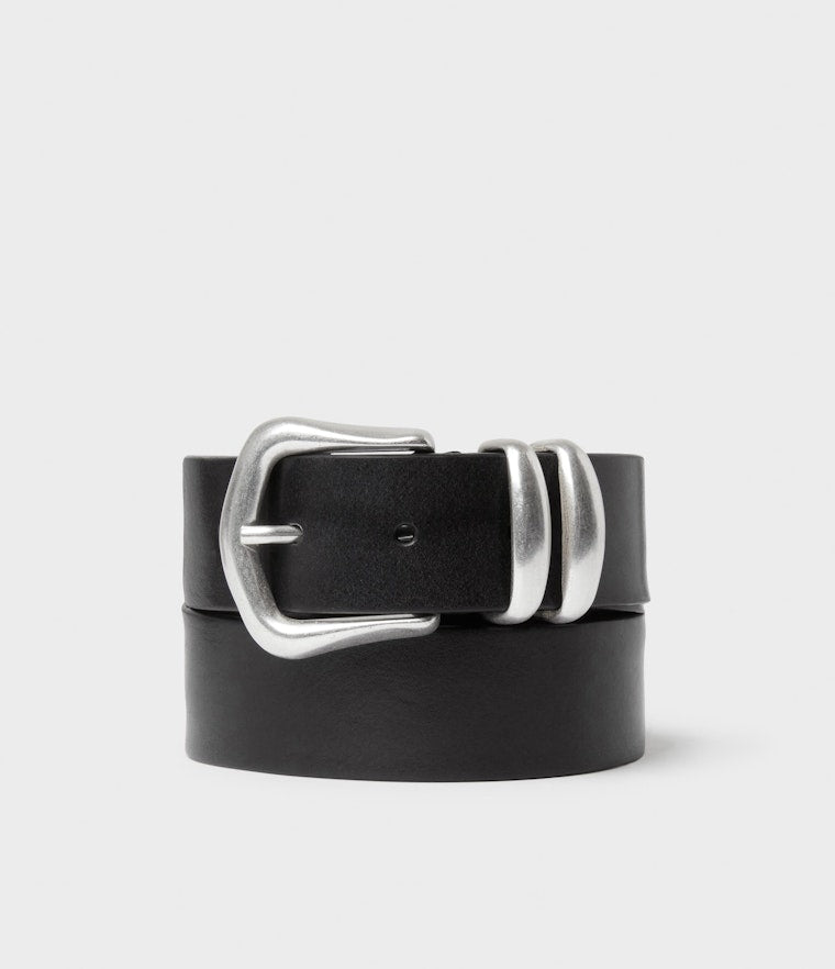 Saddler Serena Läderbälte - Svart/silver - Travels And Bags