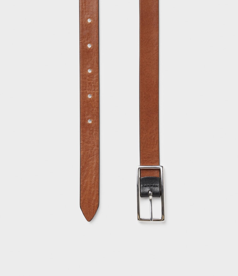 Saddler Averno Vändbart Läderbälte - Svart/Brun - Travels And Bags