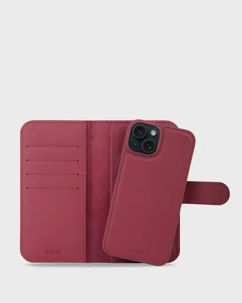 Holdit Wallet Case Magnet iPhone 14/13 - Röd - Travels And Bags