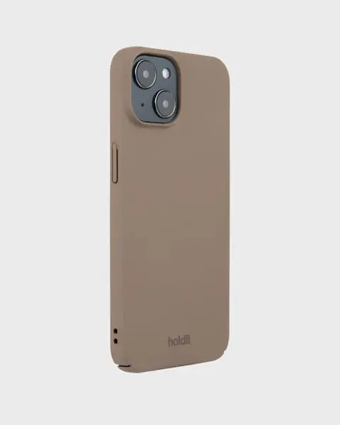 Holdit Telefonskal Slim iPhone 15 - Ljusbrun - Travels And Bags