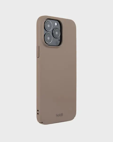 Holdit Telefonskal Slim iPhone 15 Pro Max - Ljusbrun - Travels And Bags