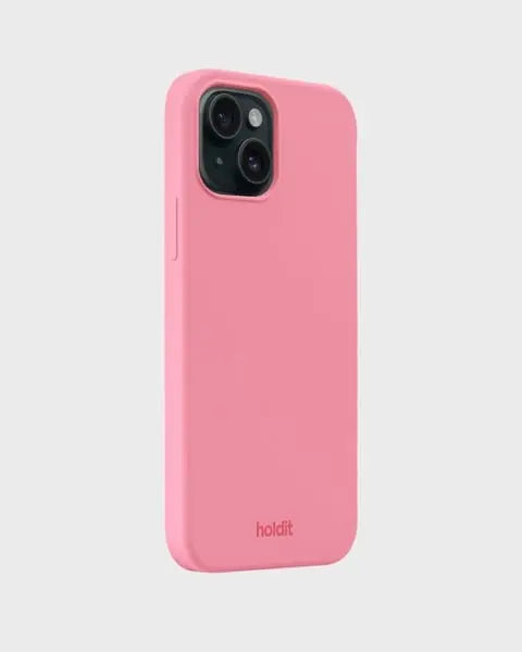 Holdit Telefonskal Silicone iPhone 15 - Rosa - Travels And Bags