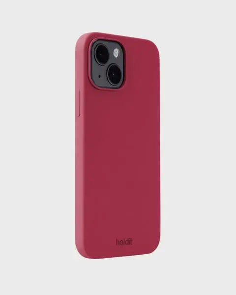 Holdit Telefonskal Silicone iPhone 15 - Röd - Travels And Bags