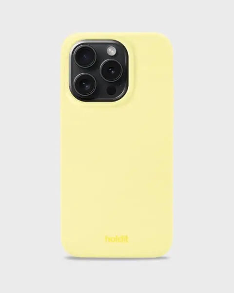 Holdit Telefonskal Silicone iPhone 15 Pro - Gul - Travels And Bags