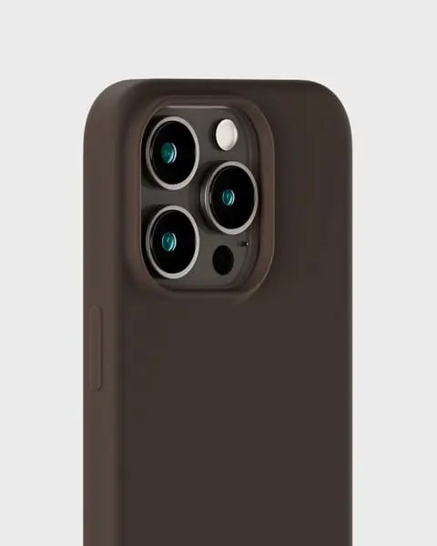 Holdit Telefonskal Silicone iPhone 15 Pro - Mörkbrun - Travels And Bags