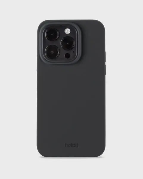 Holdit Telefonskal Silicone iPhone 15 Pro - Svart - Travels And Bags