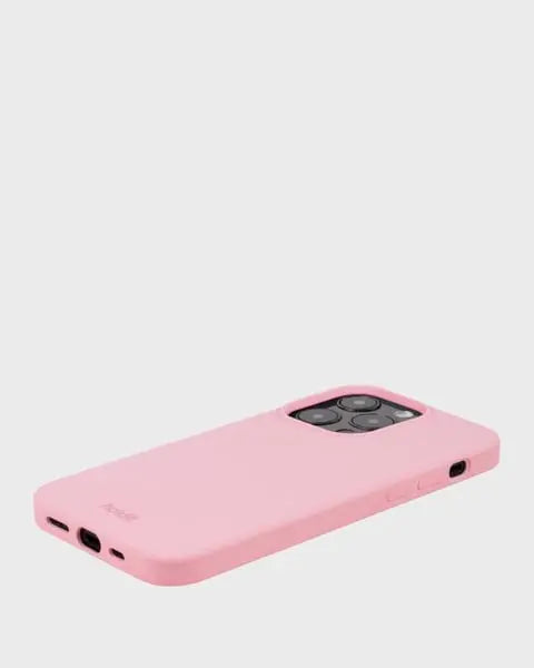 Holdit Telefonskal Silicone iPhone 15 Pro - Ljusrosa - Travels And Bags