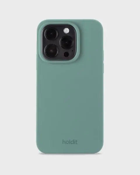 Holdit Telefonskal Silicone iPhone 15 Pro - Grön - Travels And Bags