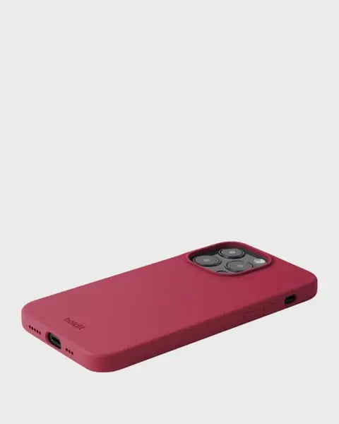 Holdit Telefonskal Silicone iPhone 15 Pro - Röd - Travels And Bags