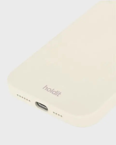 Holdit Telefonskal Silicone iPhone 15 Pro - Krämvit - Travels And Bags