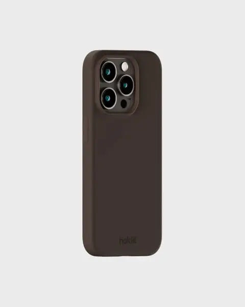 Holdit Telefonskal Silicone iPhone 15 Pro - Mörkbrun - Travels And Bags