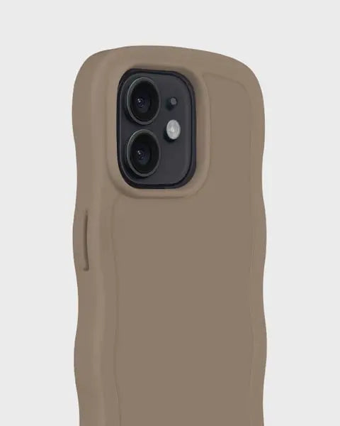 Holdit Telefonskal Wavy iPhone 12/12 Pro - Ljusbrun - Travels And Bags