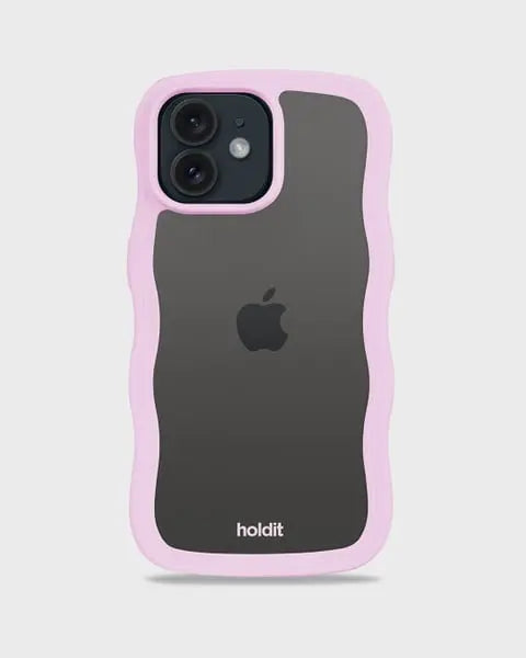 Holdit Telefonskal Wavy iPhone 12/12 Pro - Lila/Transparent - Travels And Bags