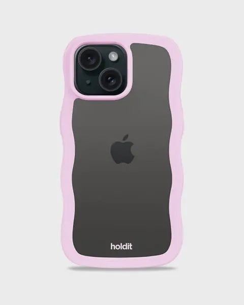 Holdit Telefonskal Wavy iPhone 15/14/13 - Lila/Transparent - Travels And Bags