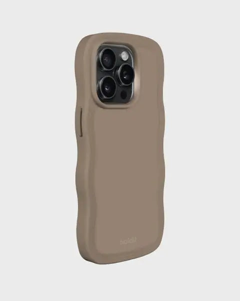 Holdit Telefonskal Wavy iPhone 14 Pro - Ljusbrun - Travels And Bags