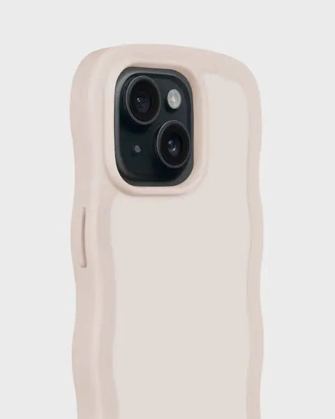 Holdit Telefonskal Wavy iPhone 15 Plus/14 Plus - Beige - Travels And Bags