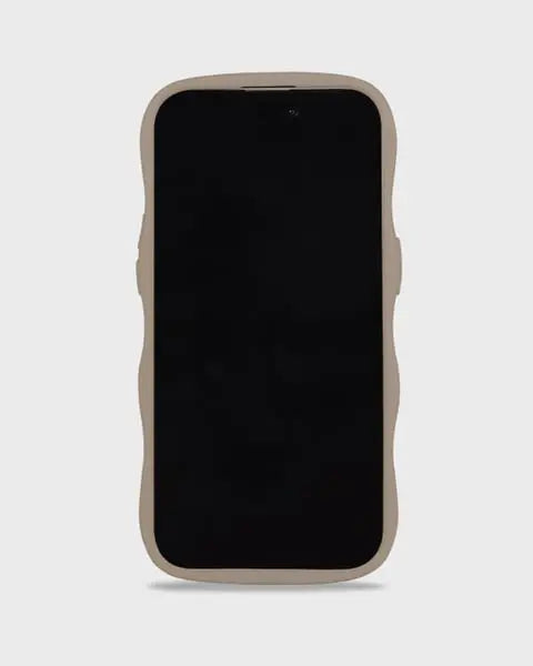 Holdit Telefonskal Wavy iPhone 15 Plus/14 Plus - Ljusbrun - Travels And Bags