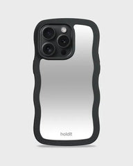 Holdit Telefonskal Wavy iPhone 15 Pro - Svart/Spegel
