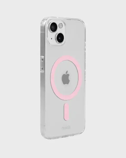 Holdit Telefonskal MagSafe iPhone 15/14/13 - Transparent/Rosa - Travels And Bags