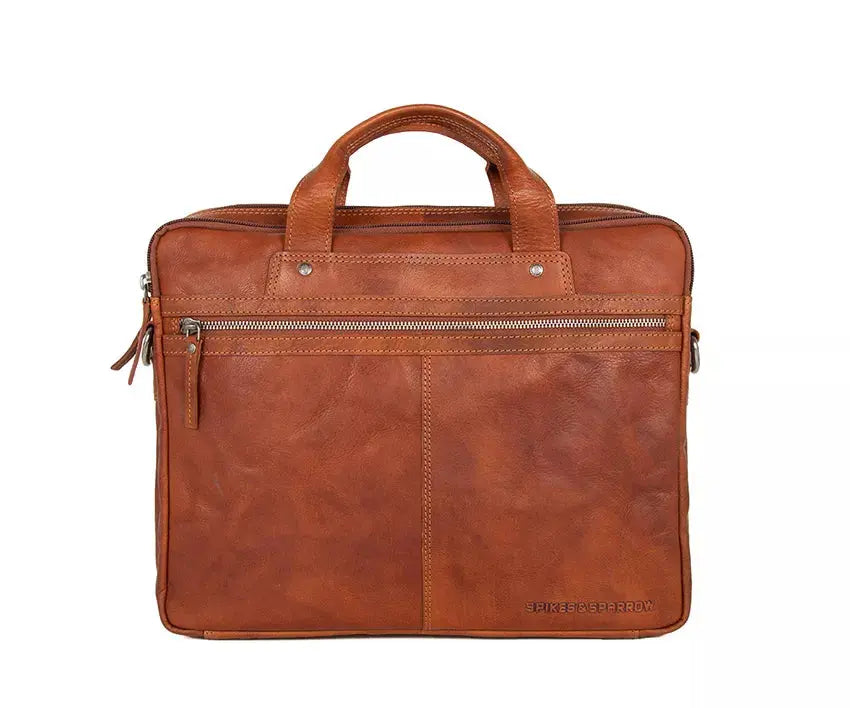 Spikes & Sparrow 15,6" Datorväska - Cognac - Travels And Bags