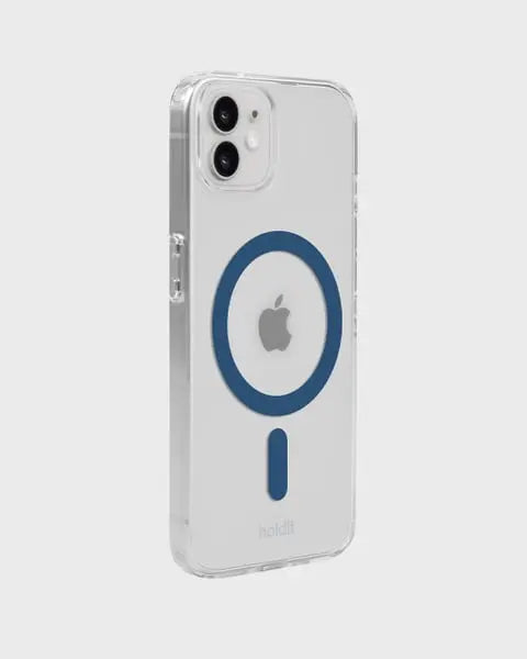 Holdit Telefonskal MagSafe iPhone 12/12 Pro - Transparent/Blå - Travels And Bags