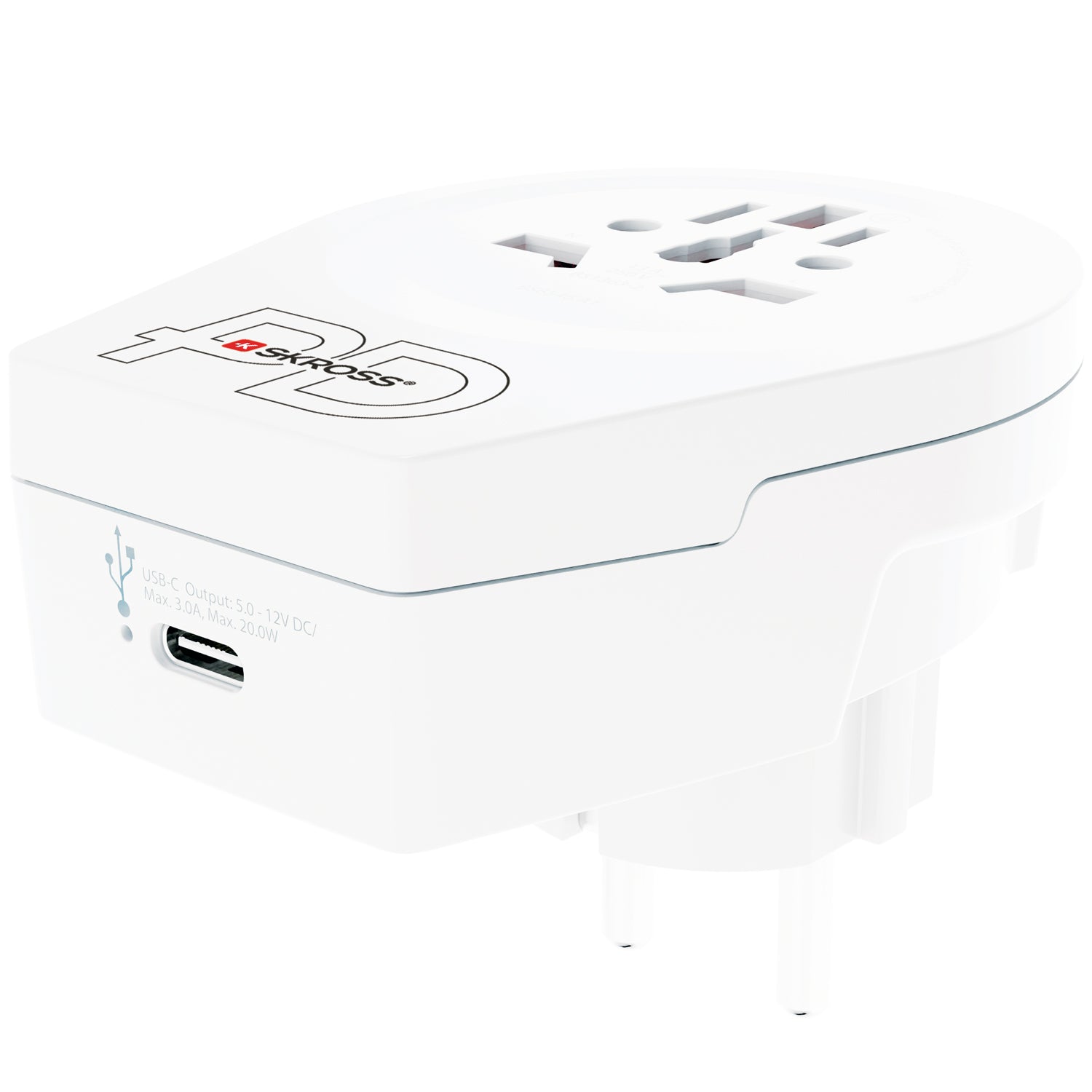 SKROSS - C20PD Reseadapter Europa USB-C PD 20W - Travels And Bags
