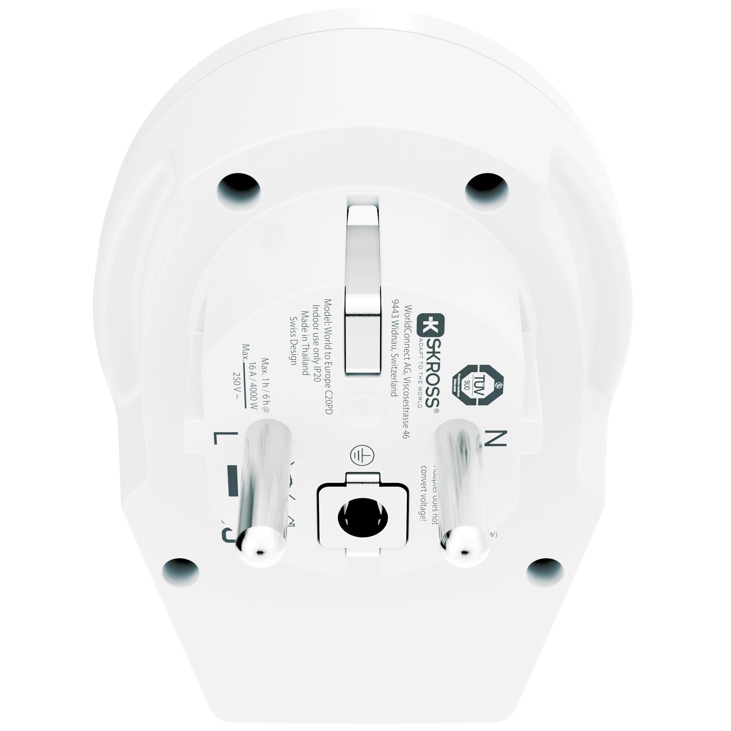 SKROSS - C20PD Reseadapter Europa USB-C PD 20W - Travels And Bags