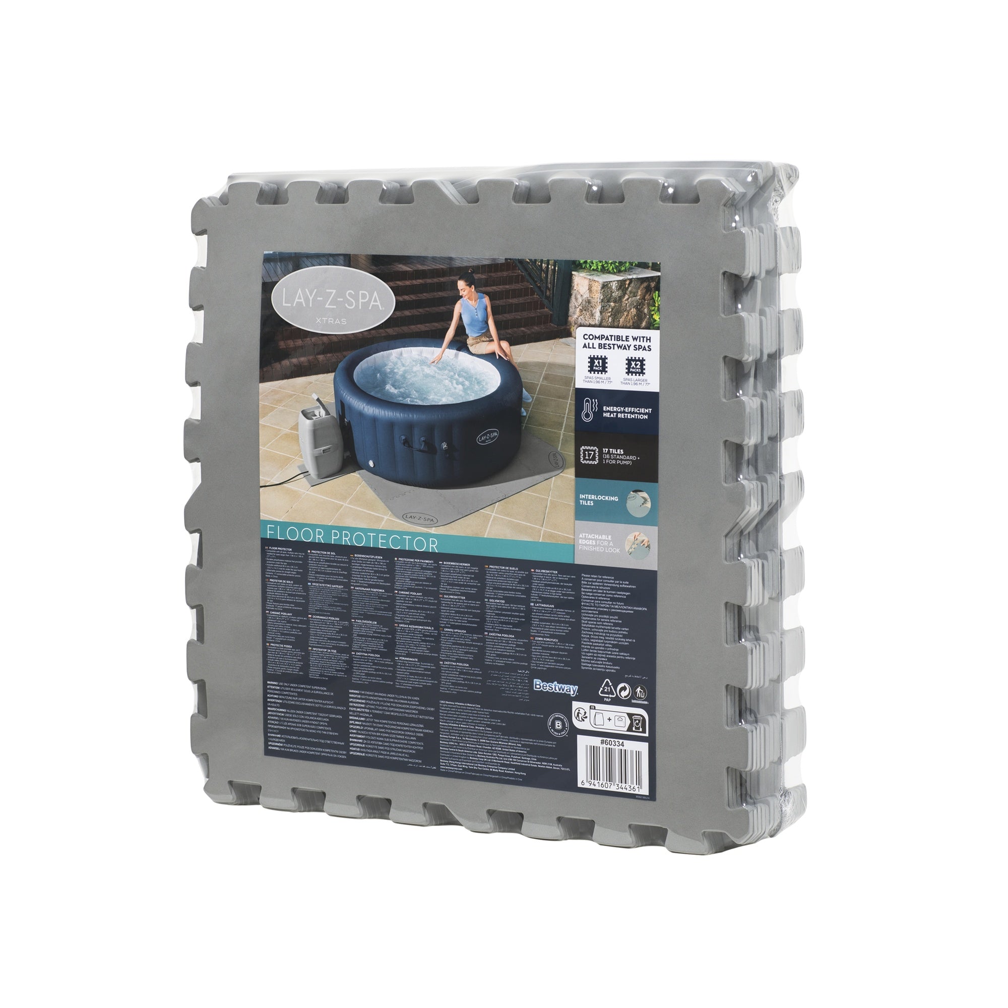 Bestway Lay-Z-Spa Golvskydd för spabad och pool 196 x 196cm