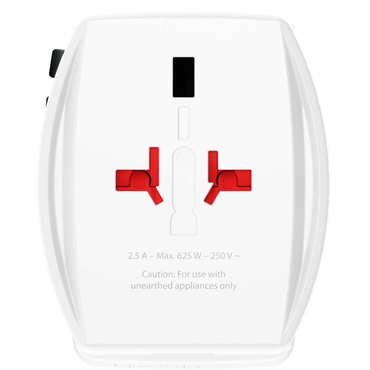SKROSS - Världsreseadapter MUV USB AC65PD USB-A+USB-C PD 65W Ojordad - Travels And Bags