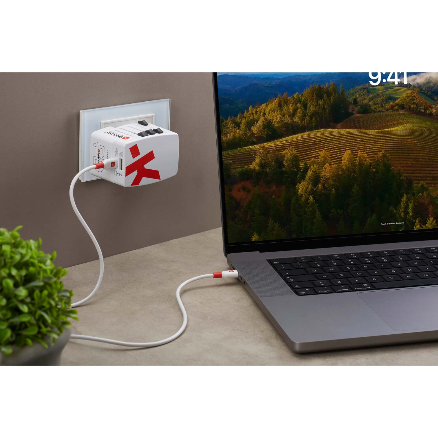 SKROSS - Världsreseadapter AC65PD World USB-A+USB-C PD 65W Jordad - Travels And Bags