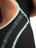Arena Tävlingsbaddräkt Powerskin Primo Openback Black Teal