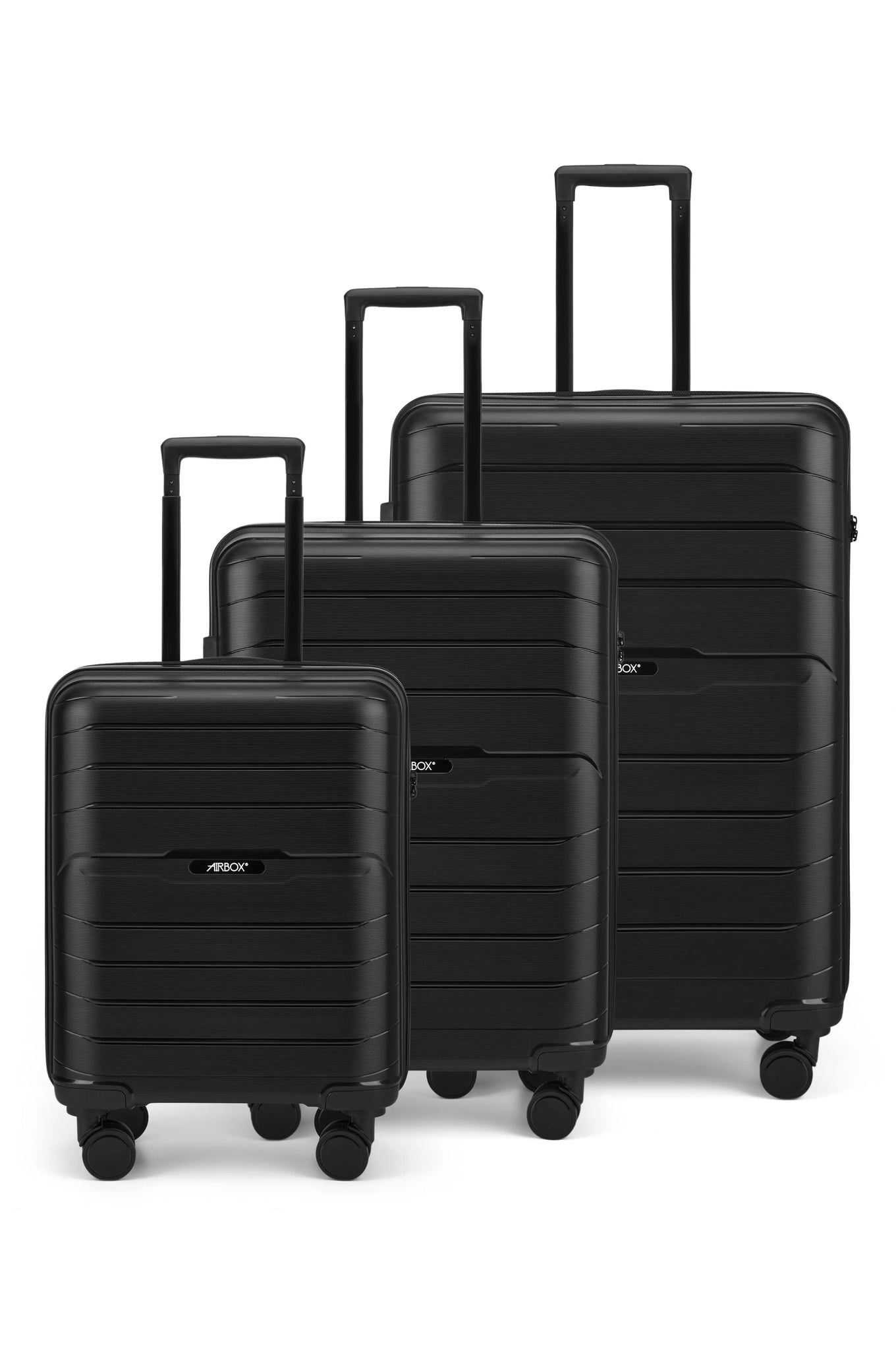 Airbox AZ13 Resväskor 3-pack - Svart - Travels And Bags